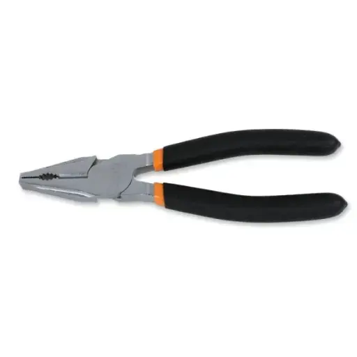 [Bet.11500046] Alicate universal combinado cromado brilhante, antiderrapante, cabo revestido a PVC de dupla camada Beta1150 160 