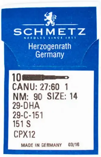[Sch.29-DHA-90] Agulhas Schemtz 29-DHA  /  29-C-151  /  151 S  /  CPX12 - 90 Custom tariff 84523000 Made in DE