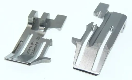 [Ev.JK6914R3.0x0.5PF] Base de calcador de 2 agulhas arrasto superior para piping 3mm EverPeak (JK6914-(P)R3.0x0.5PF)