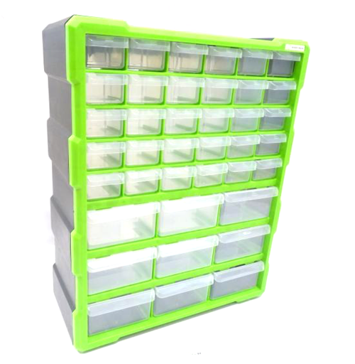 [Ev.LTB-2] Caixa de arrumação com 39 gavetas com 38x47x16cm