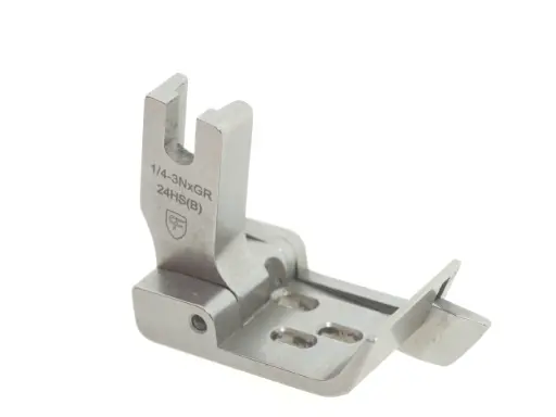 [Ev.1/4-3NxGR24HS(B)] Calcador 3 agulhas para Juki MH380 1 / 4 com guia direito a 2.4mm - 6.4mm EverPeak