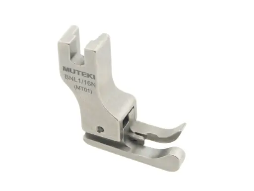 [Mtk.BNL1/16N] Calcador compensador para maquina PBN (Remate limpo) 1.6mm Muteki (MT01) BNL1 / 16N(MT01)