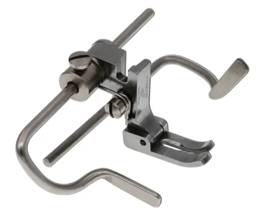 [Ev.P723G-NF] Calcador duplo arrasto P.C c / guia aéreo Dir. / Esq tecidos medios EverPeak