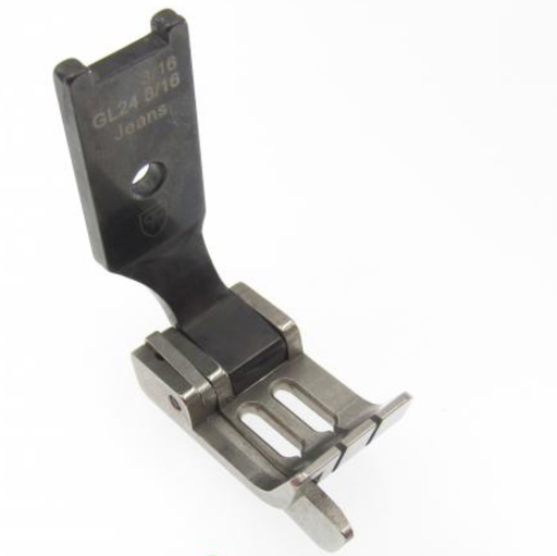 [Ev.GL24-3/16Jeans] Calcador para maquina de 2 agulhas 4.8mm  com guia esquerdo 2.4mm para grossos EverPeak